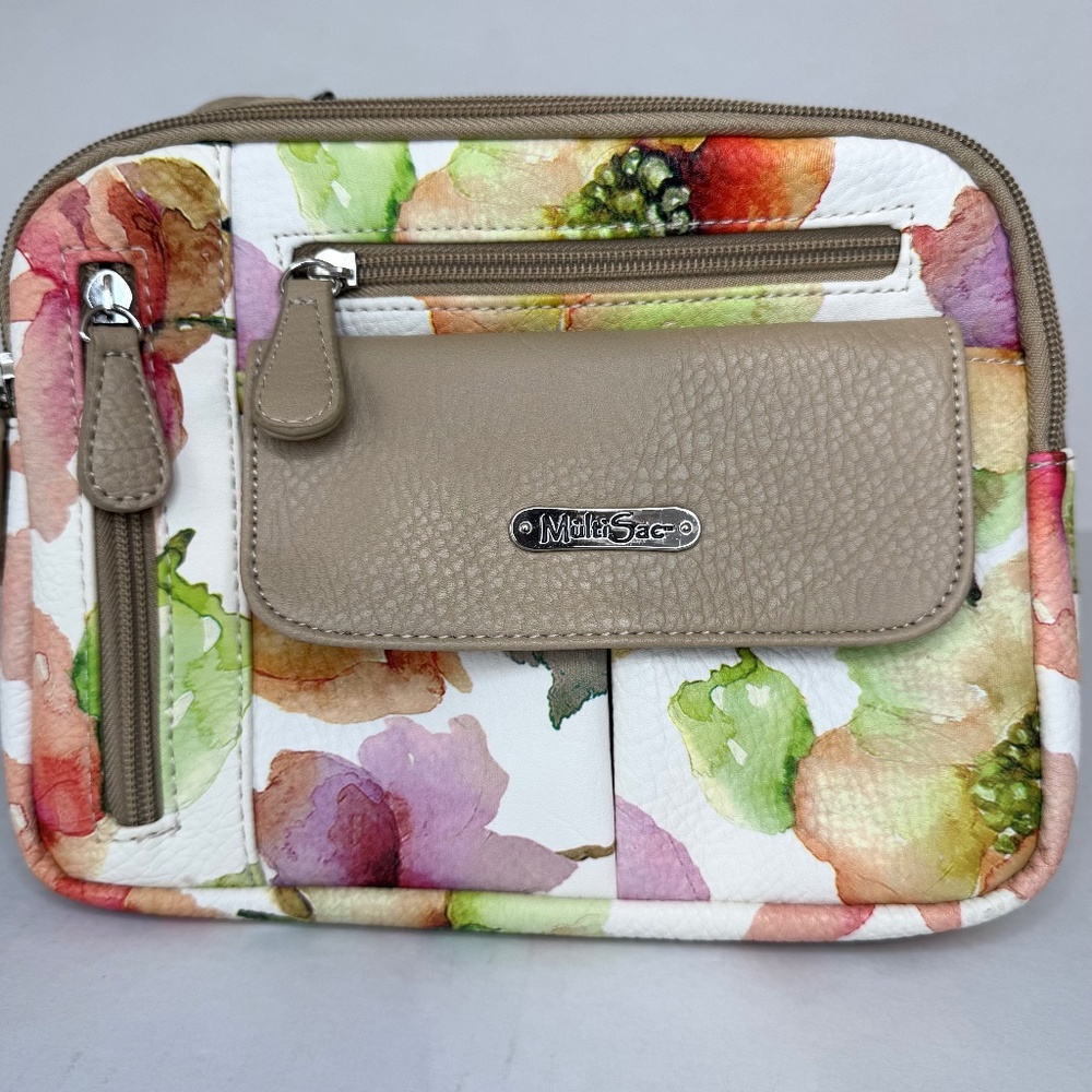 💐Multi Sac Zippy Crossbody Multi-Compartment Bag/Purse/Crossbody/Summer/Floral